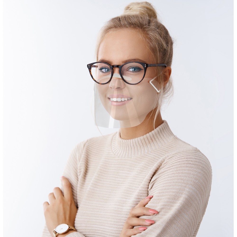 Finance, business and lifestyle concept. Confident successful female writer in glasses with combed hair crossing arms across chest and smiling wish self-assured look ready share hints and perks